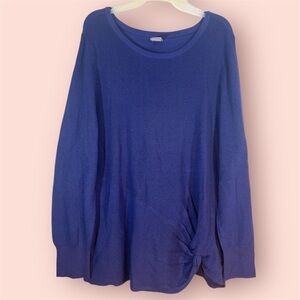 Plus Size Chico’s Side Twist Pullover Sweater NWOT